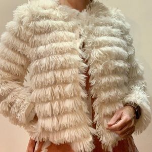 Beautiful She + Sky faux fur jacket- size small. Excellent used condition.